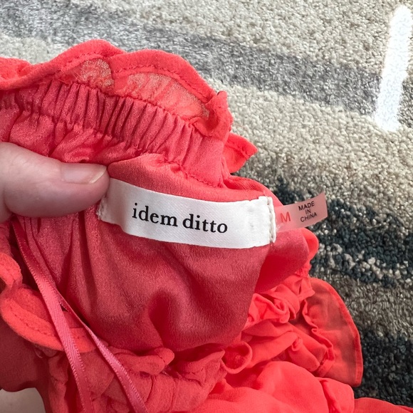 Pink Ruffled One Shoulder Mini Dress - Picture 2 of 2